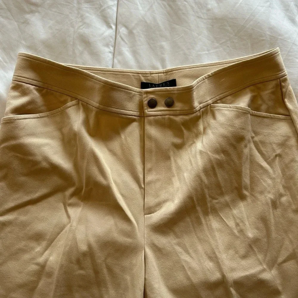 Ralph Lauren flat front women’s chino pants size 14